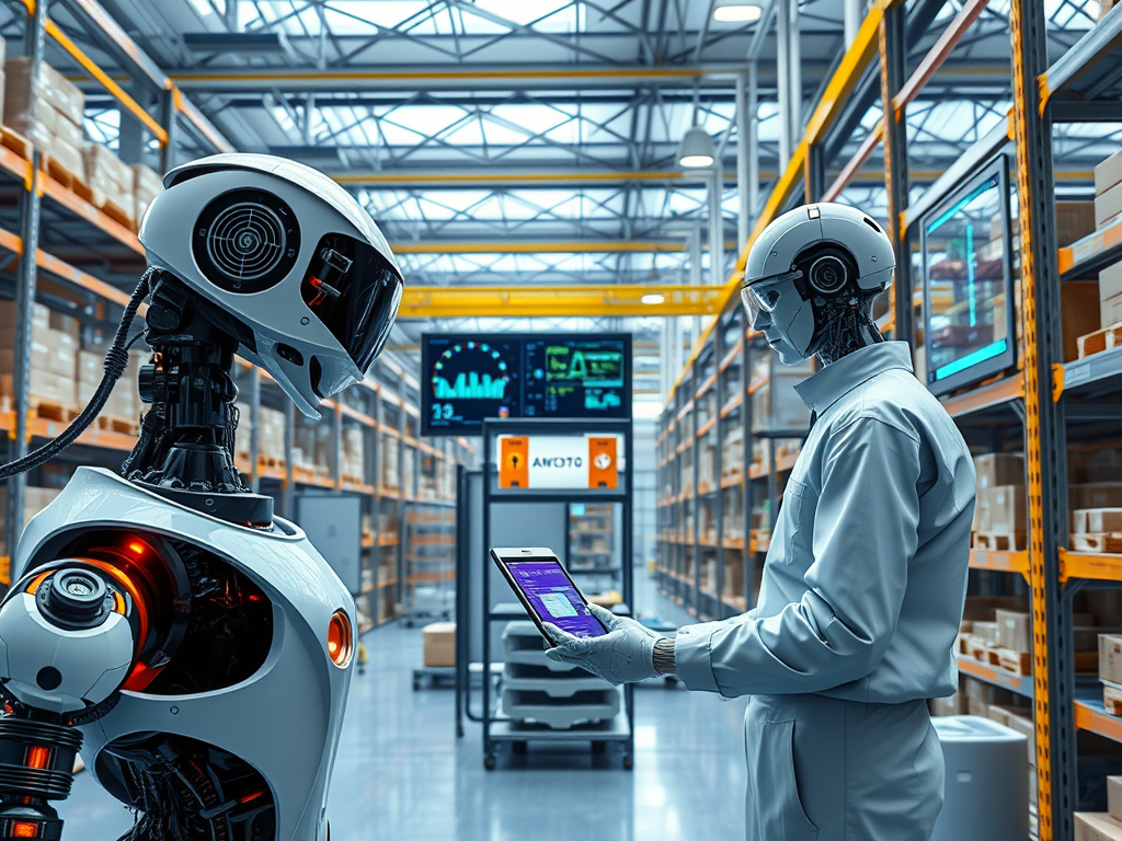image of a robot in a warehouse